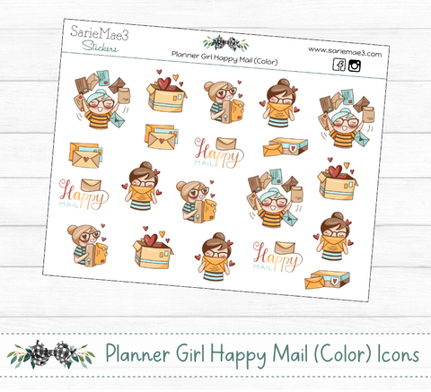 Happy Mail (Color) (Planner Girl)