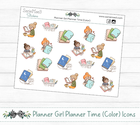 Planning Time (Color) (Planner Girl)