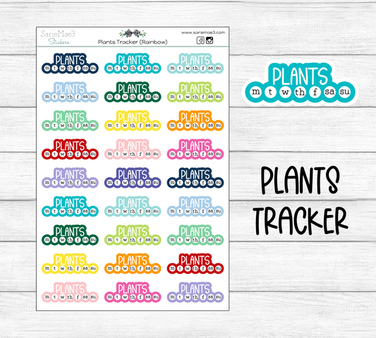 Plants Rainbow Habit Tracker