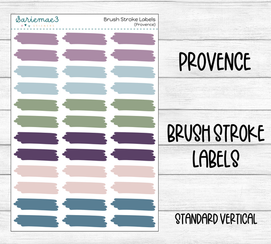 Brushstroke Labels (Provence)