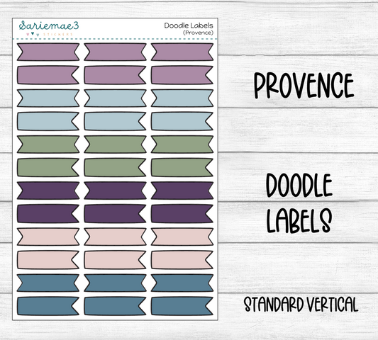 Doodle Labels (Provence)
