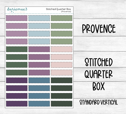 Stitched Quarter Box (Provence)