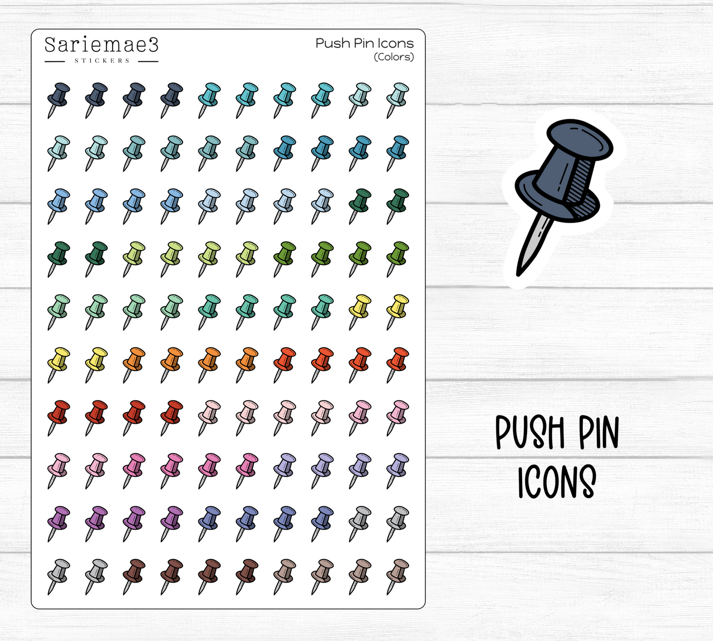 Push Pin Icons