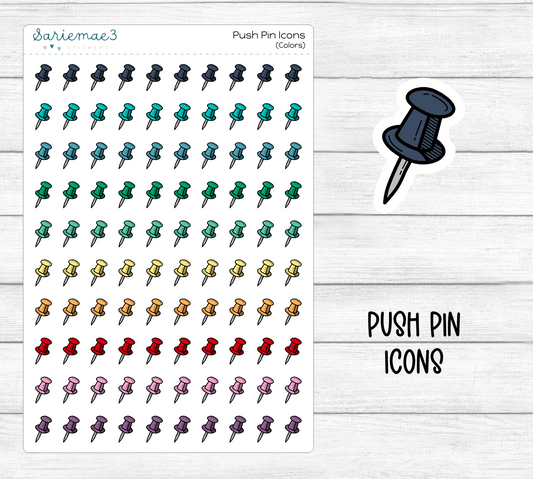 Push Pin Icons
