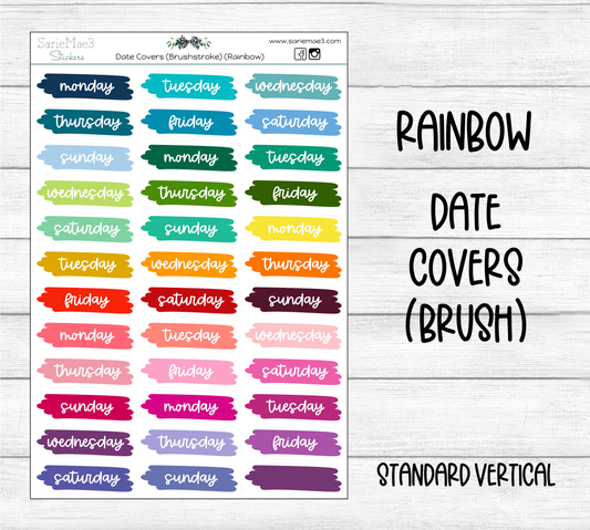 Date Covers (Brushstroke) (Rainbow)