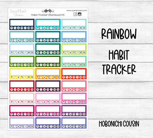 Habit Tracker (Rainbow) Hobo Cousin