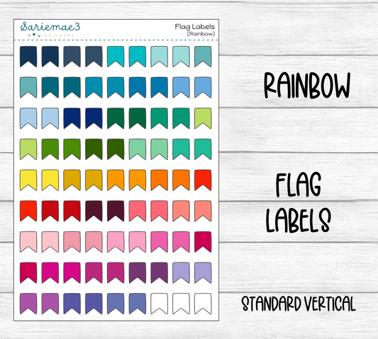 Flag Labels (Rainbow)