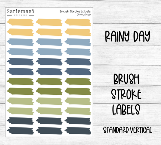 Brush Stroke Labels (Rainy Day)