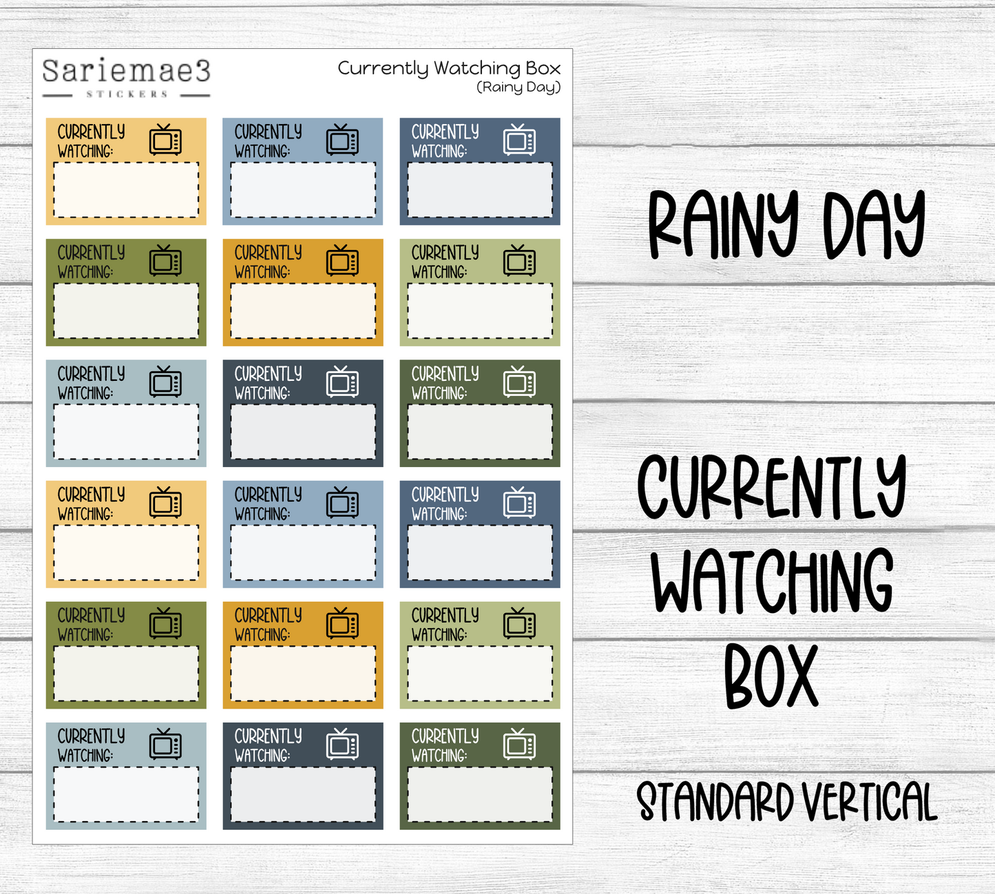 Currently Watching Boxes (Rainy Day)