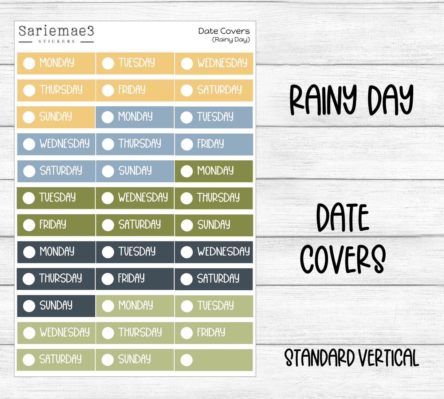 Date Covers (Rainy Day)