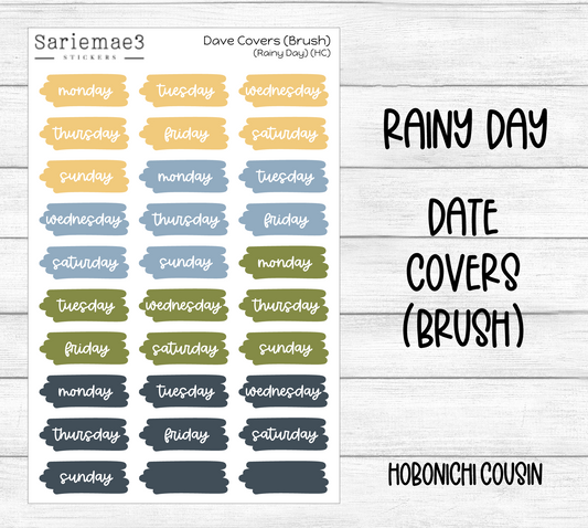 Date Covers (Brush Stroke) (Rainy Day) Hobo Cousin