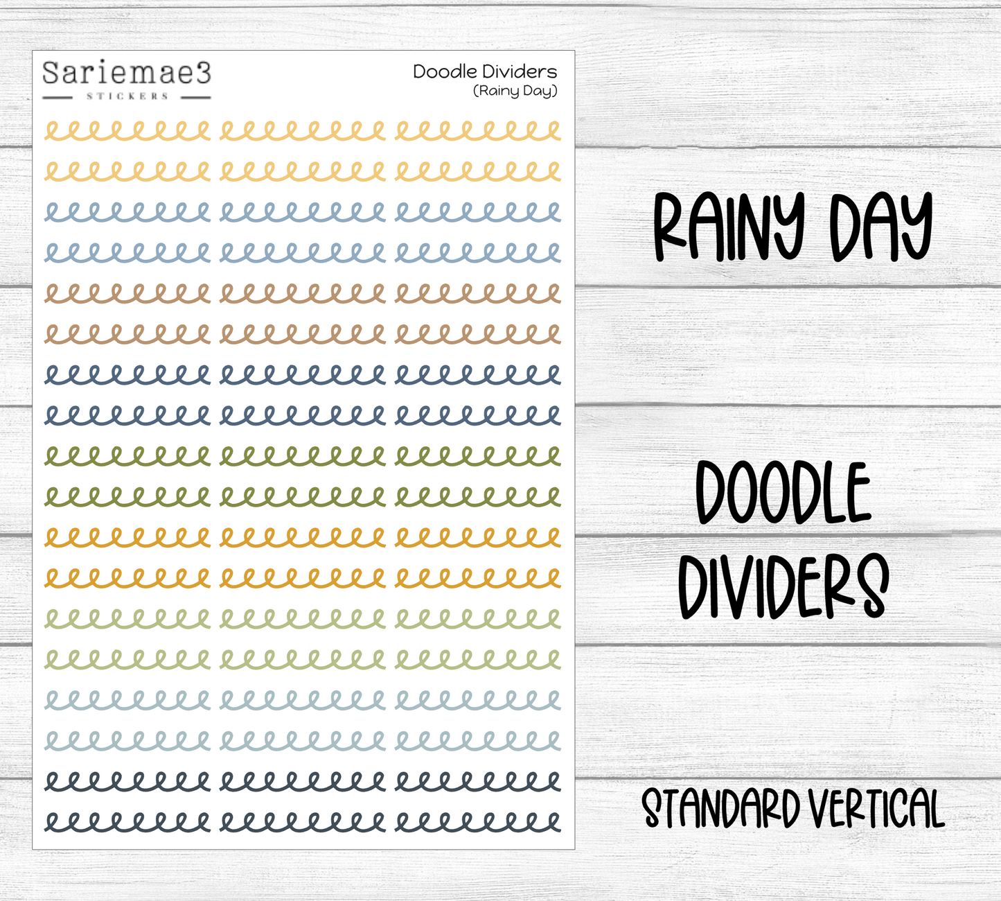 Doodle Dividers (Rainy Day)