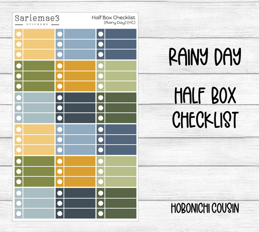 Half Box Checklists (Rainy Day) Hobo Cousin