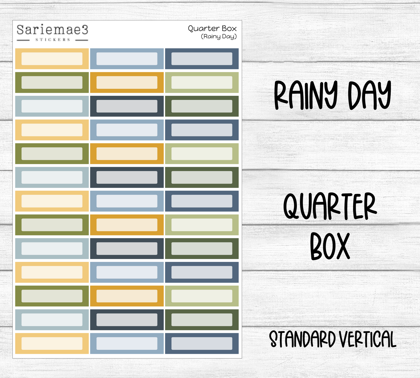 Quarter Boxes (Rainy Day)