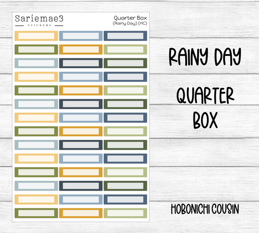 Quarter Boxes (Rainy Day) Hobo Cousin