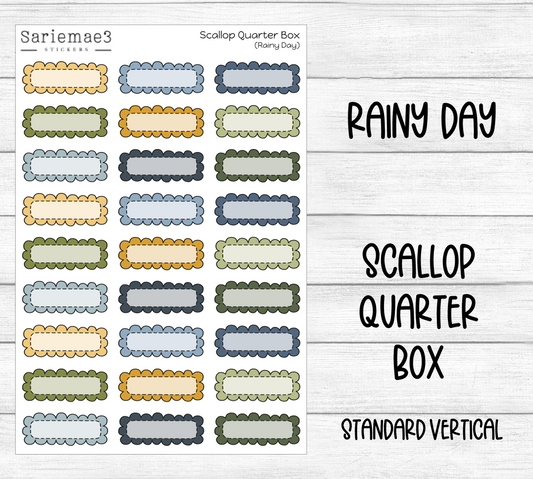 Scalloped Quarter Boxes (Rainy Day)
