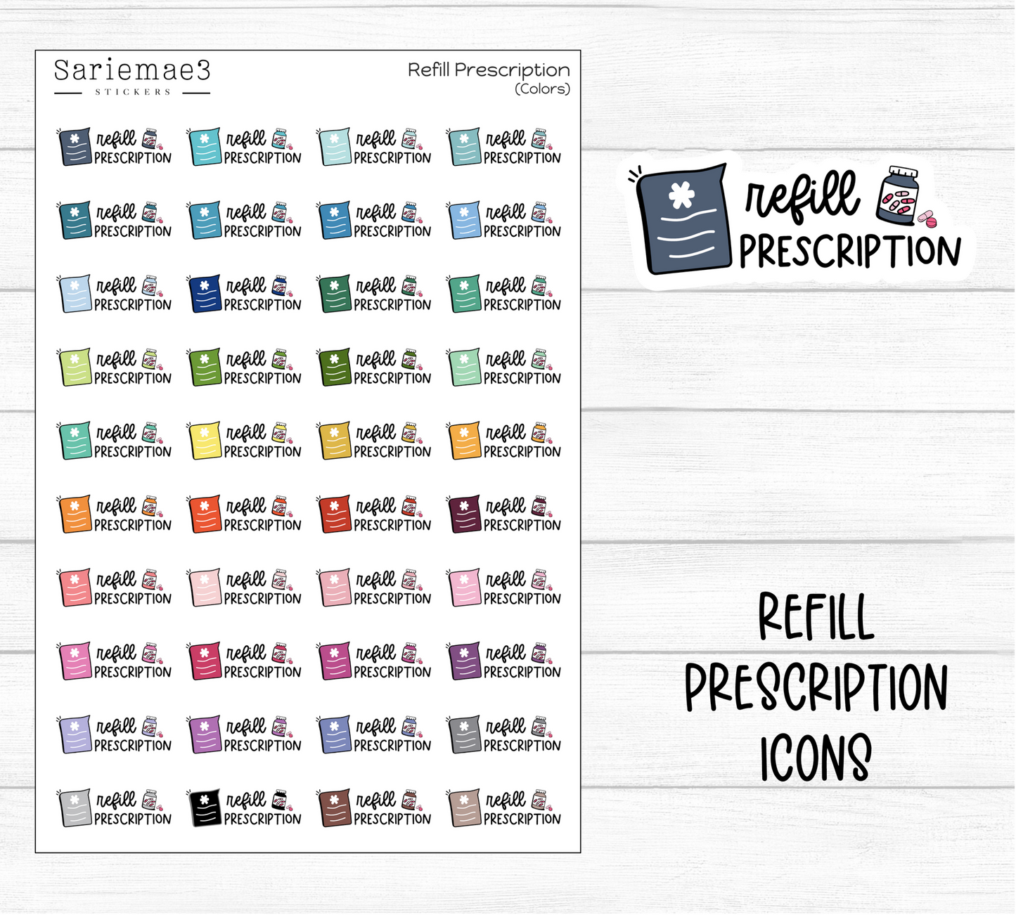 Refill Prescription Icons