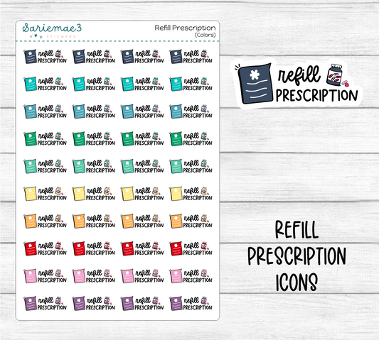 Refill Prescription Icons