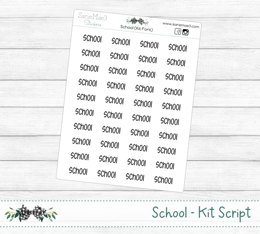 School (Kit Font)