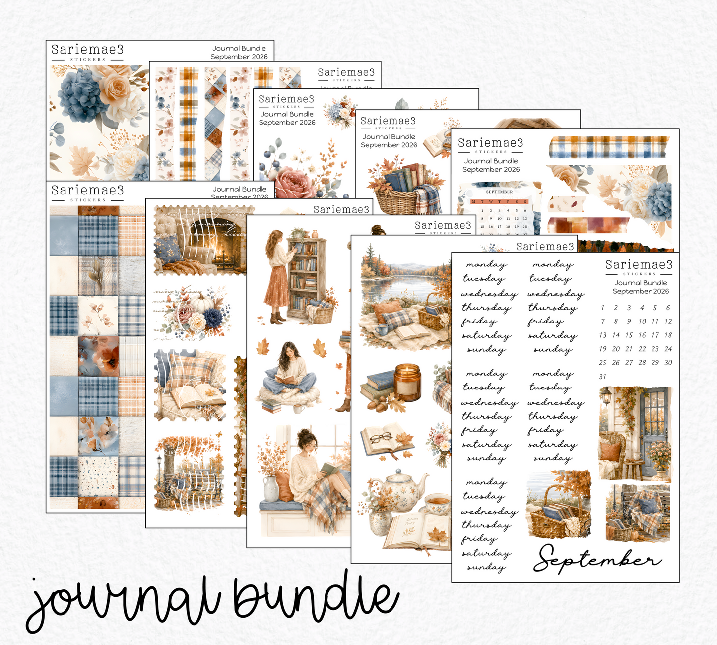 September Journal Bundle (20% off) LIMITED TIME! Available 8/1-8/31