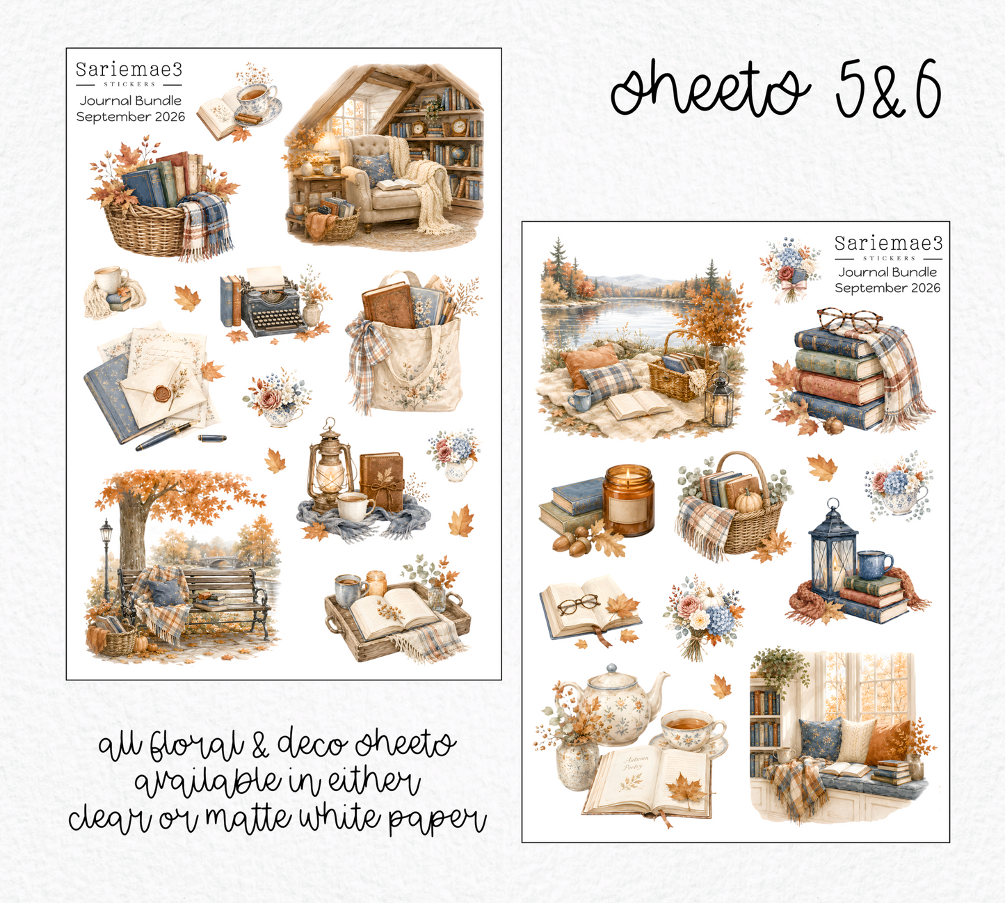 September Journal Bundle (20% off) LIMITED TIME! Available 8/1-8/31