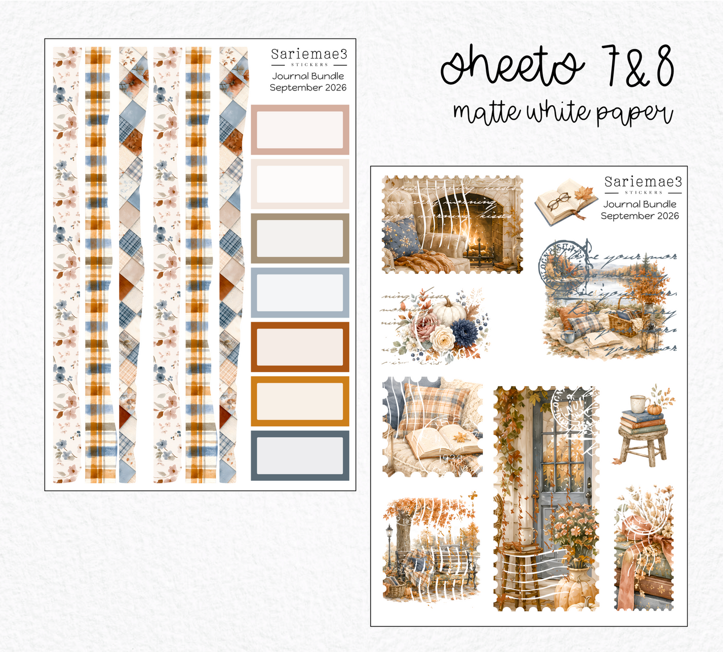 September Journal Bundle (20% off) LIMITED TIME! Available 8/1-8/31
