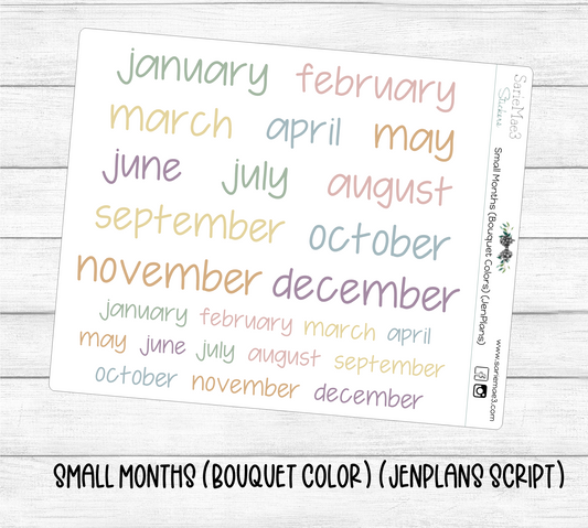 Small Months (EC Bouquet) (JenPlans)