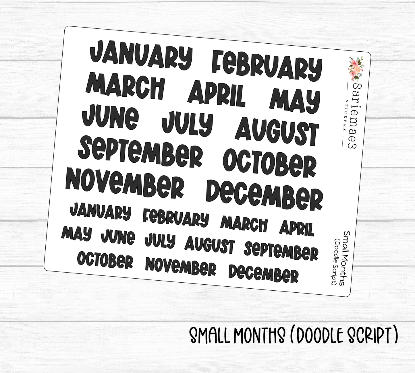 Small Months (Doodle)