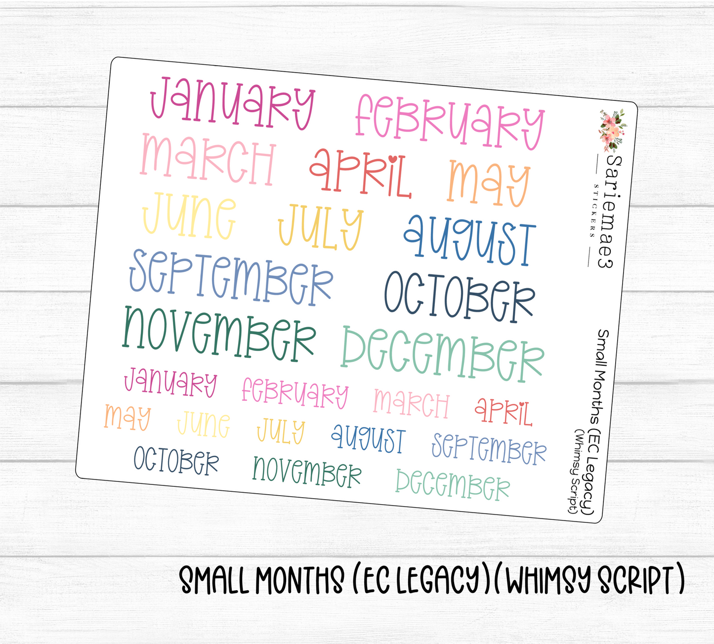 Small Months (EC Legacy)(Whimsy)