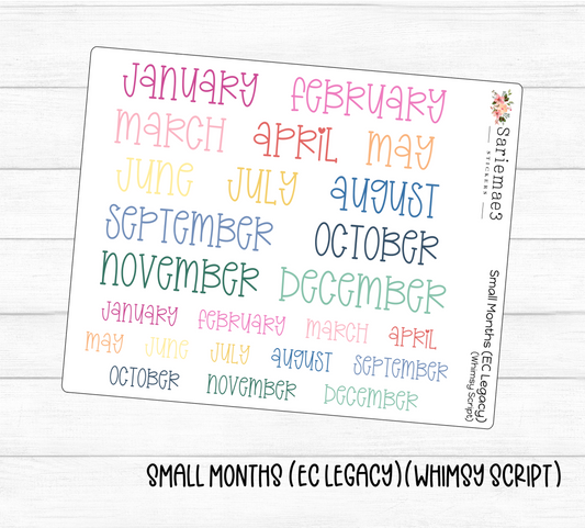 Small Months (EC Legacy)(Whimsy)