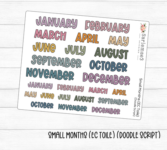 Small Months (EC Toile)(Doodle)