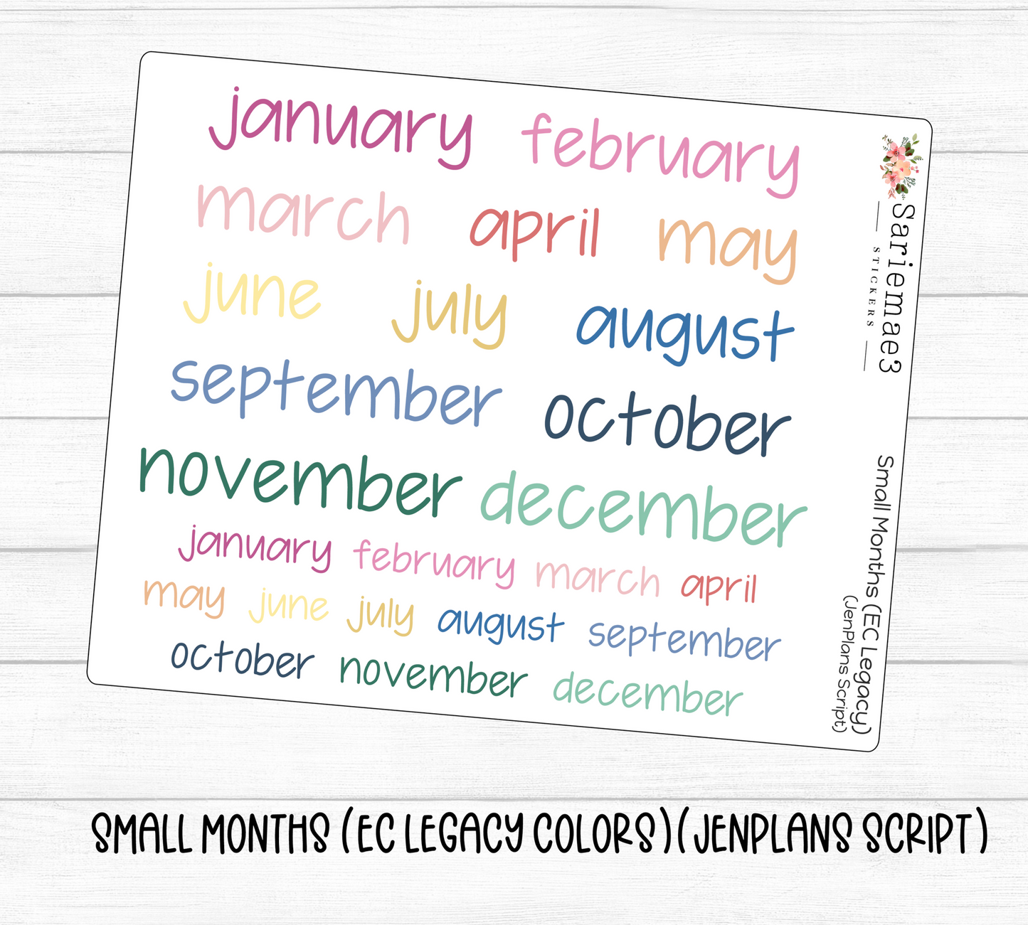 Small Months (EC Legacy)(JenPlans)