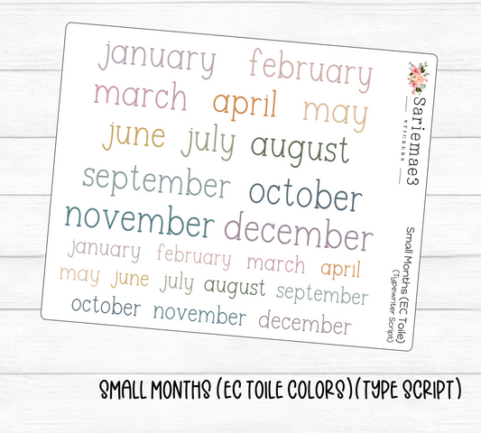 Small Months (EC Toile)(Type)