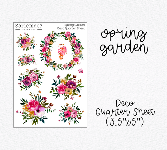 Spring Garden Deco Quarter Sheet