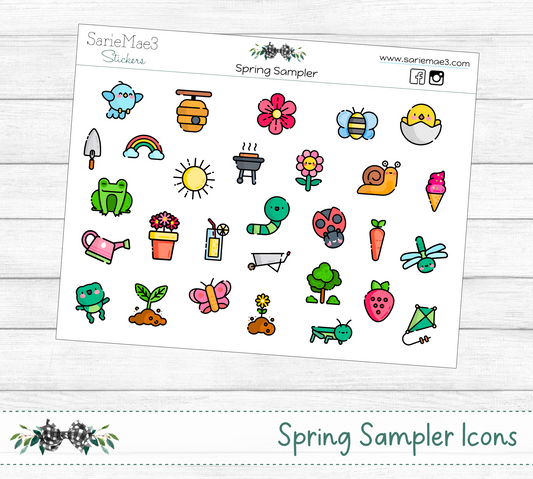 Spring Sampler Icons