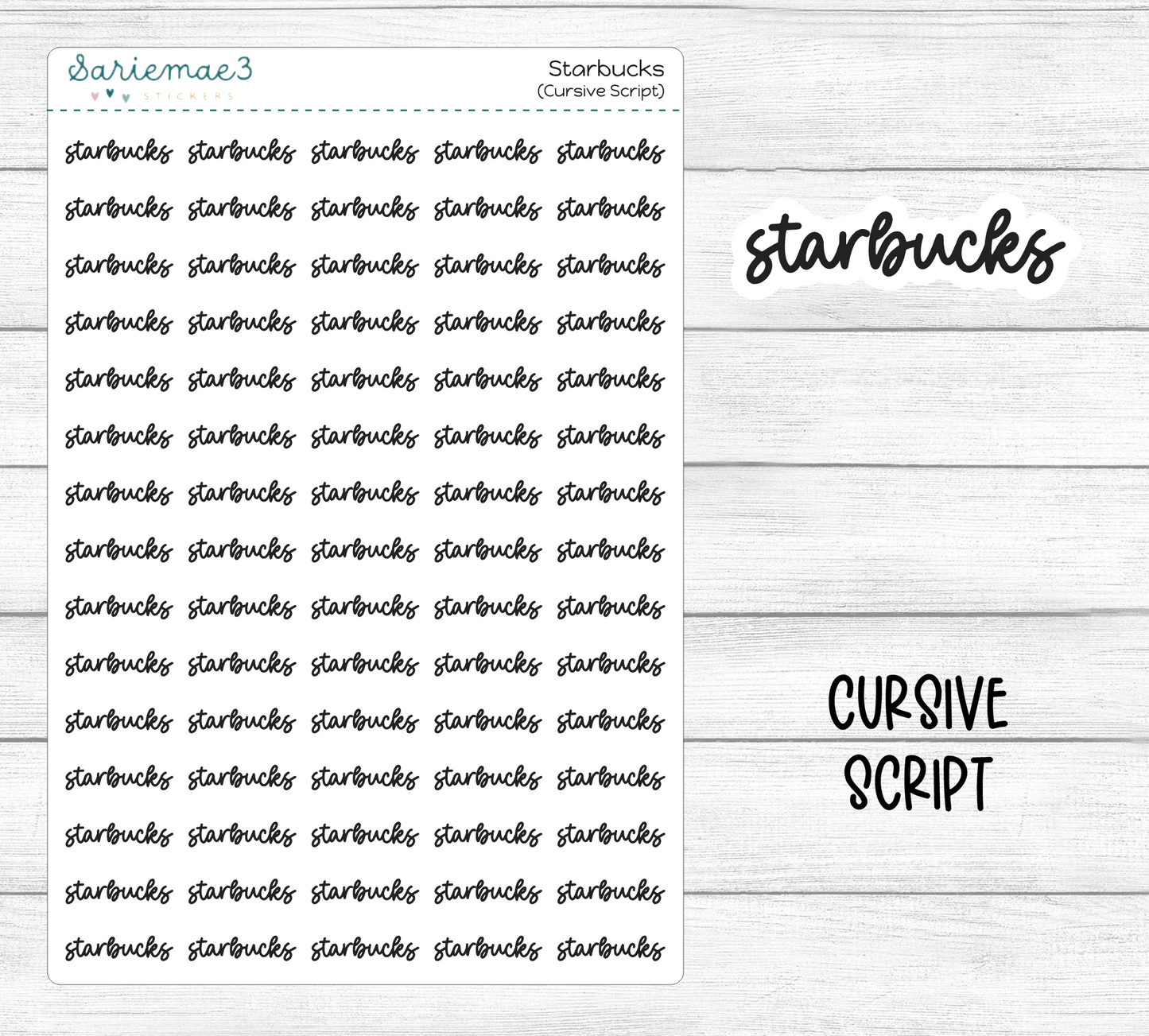 Starbucks (Cursive)