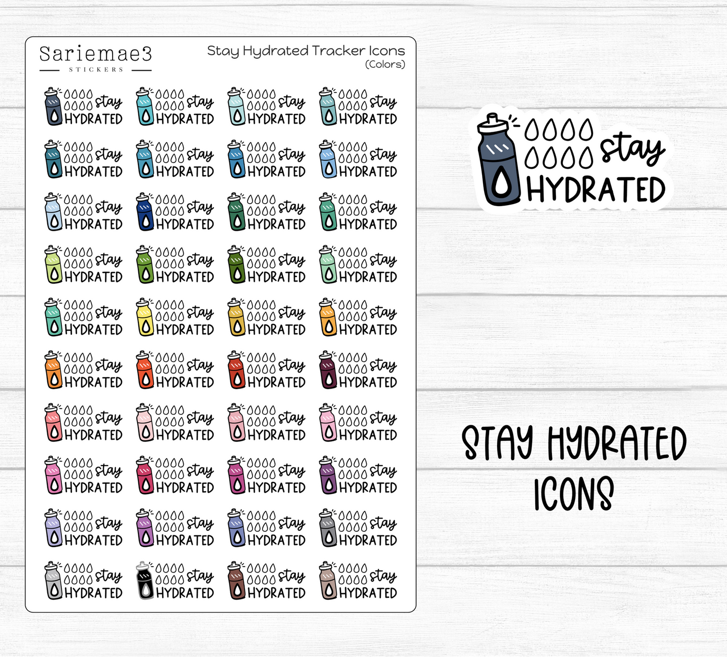 Stay Hydrated Icons