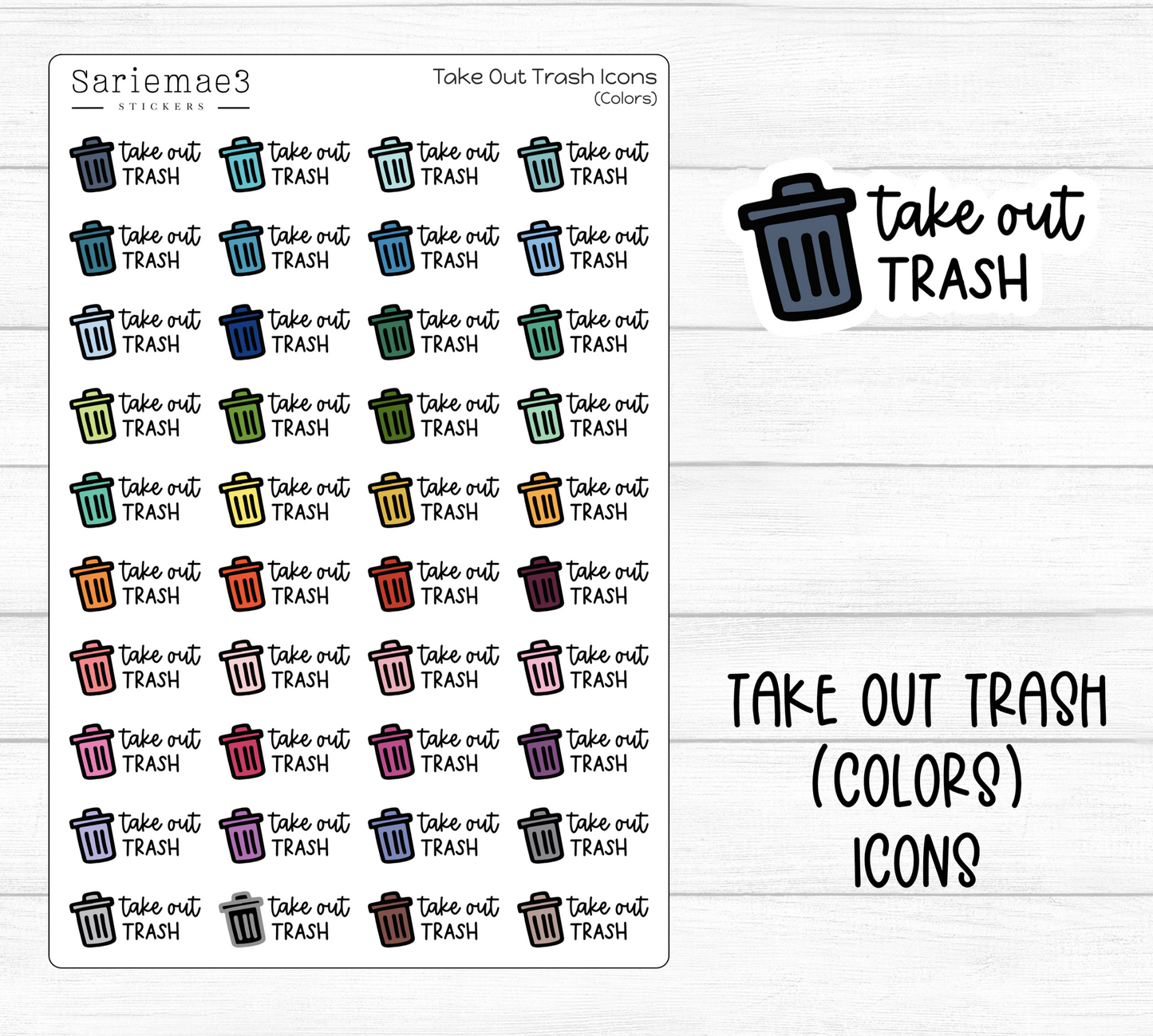 Take Out Trash (Colors) Icons