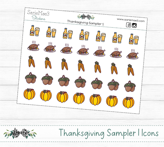 Thanksgiving Sampler 1 Icons