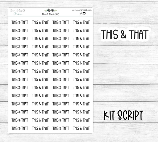 This & That (Kit Font)