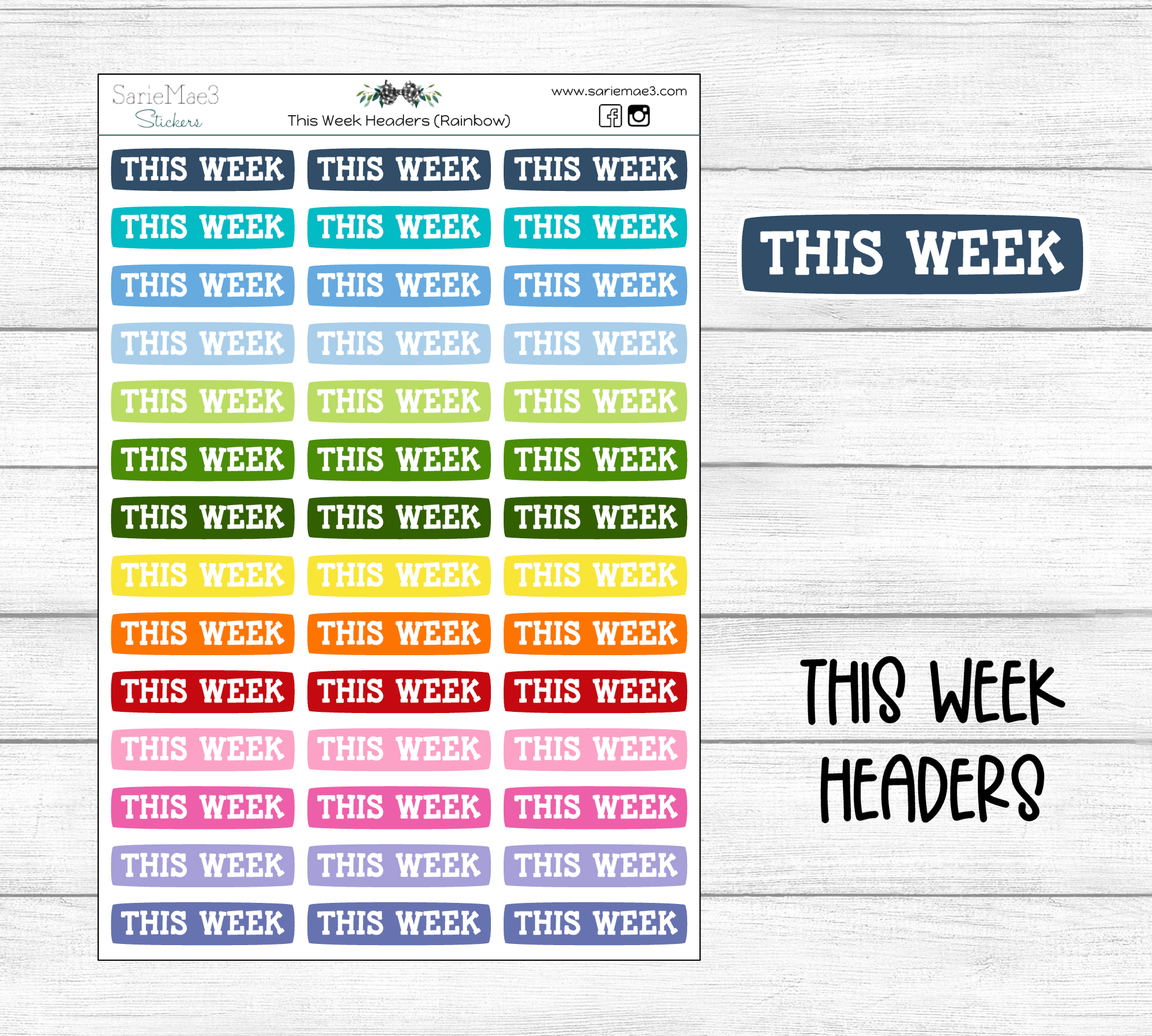This Week Rainbow Header – SarieMae3