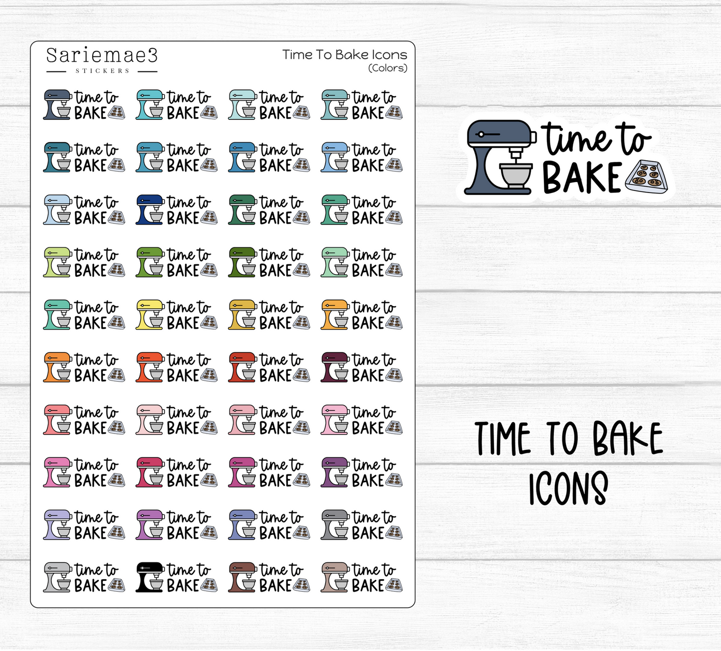 Time To Bake Icons