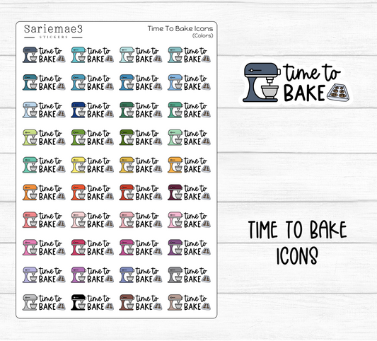 Time To Bake Icons