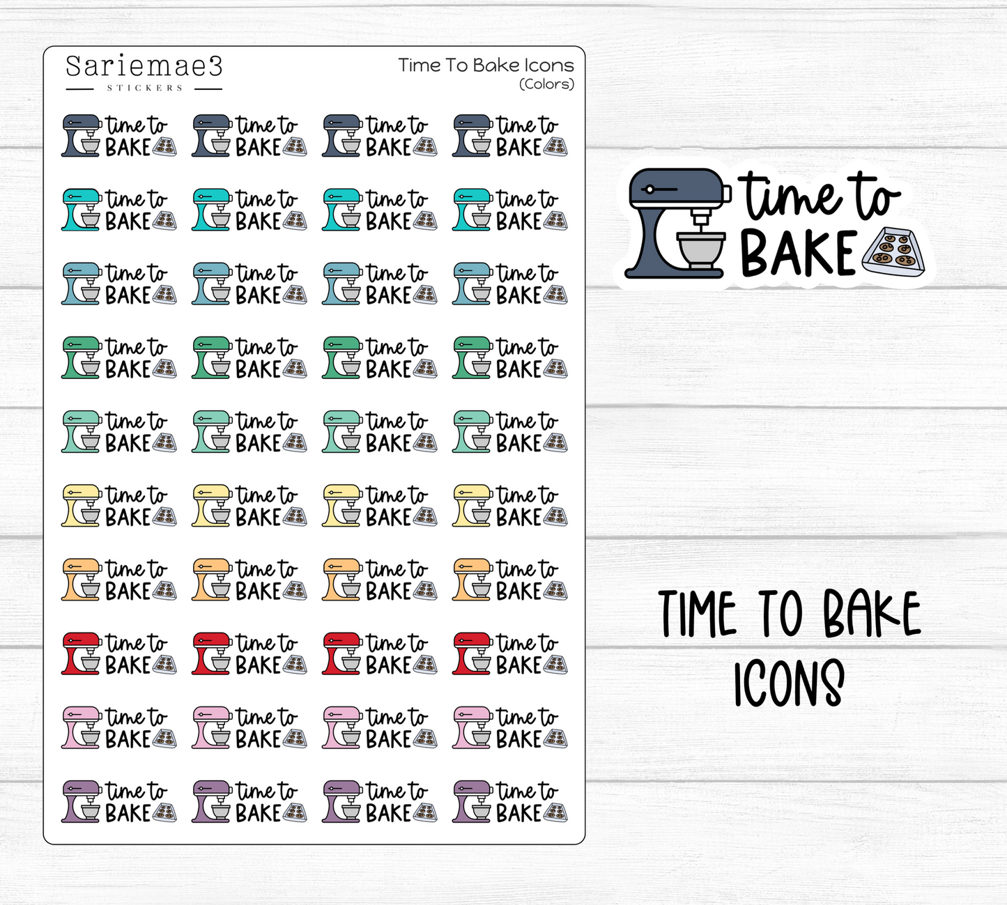 Time To Bake Icons