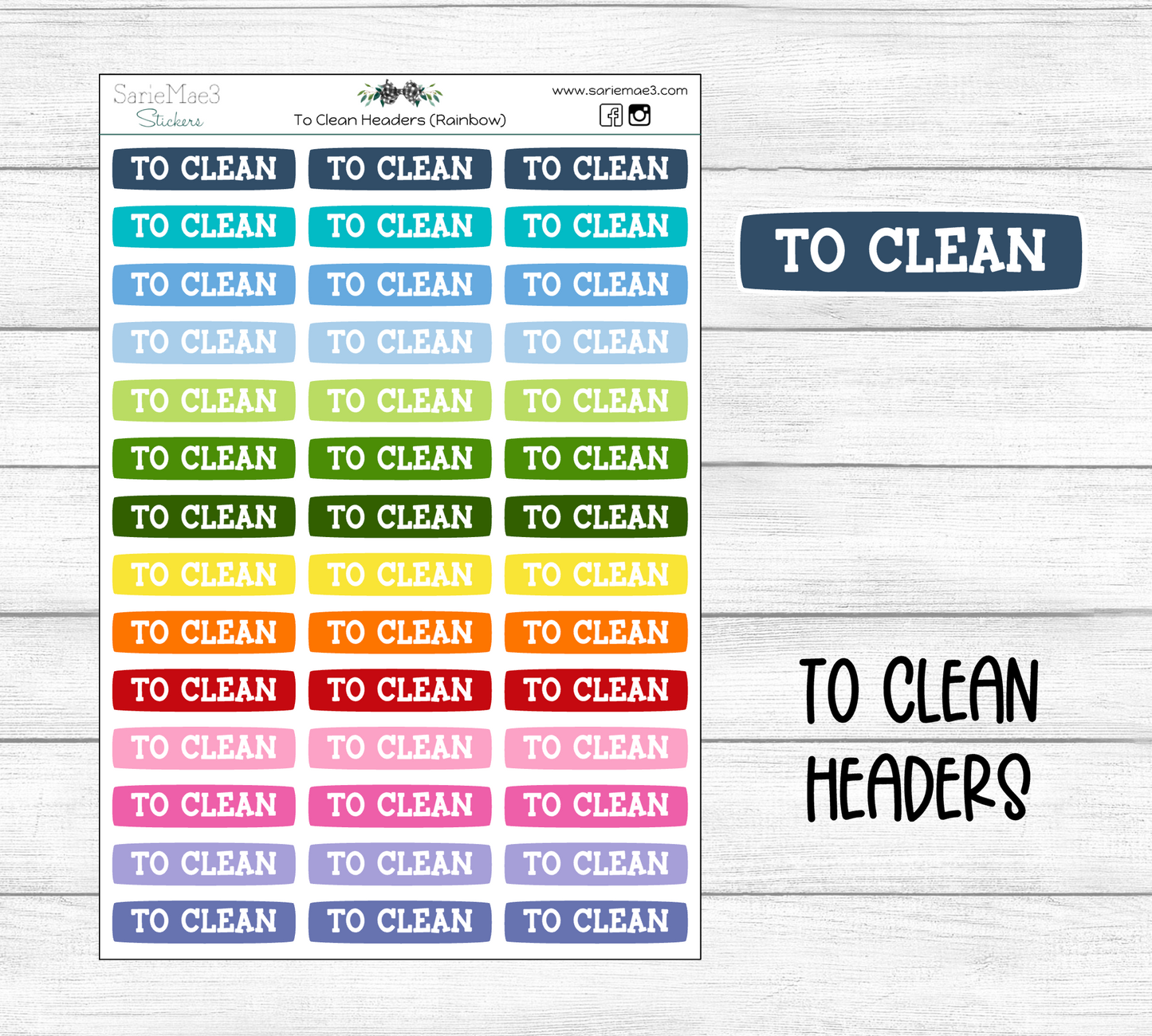 To Clean Rainbow Header
