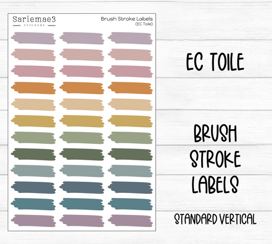 Brush Stroke Labels (EC Toile)