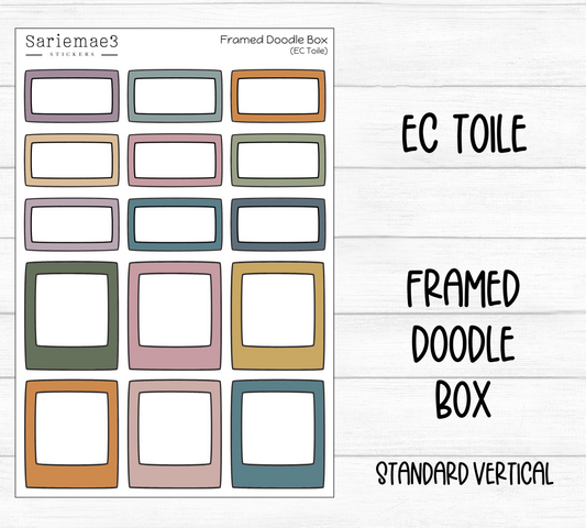 Framed Doodle Box (EC Toile)