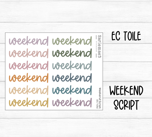 Weekend Script (EC Toile)
