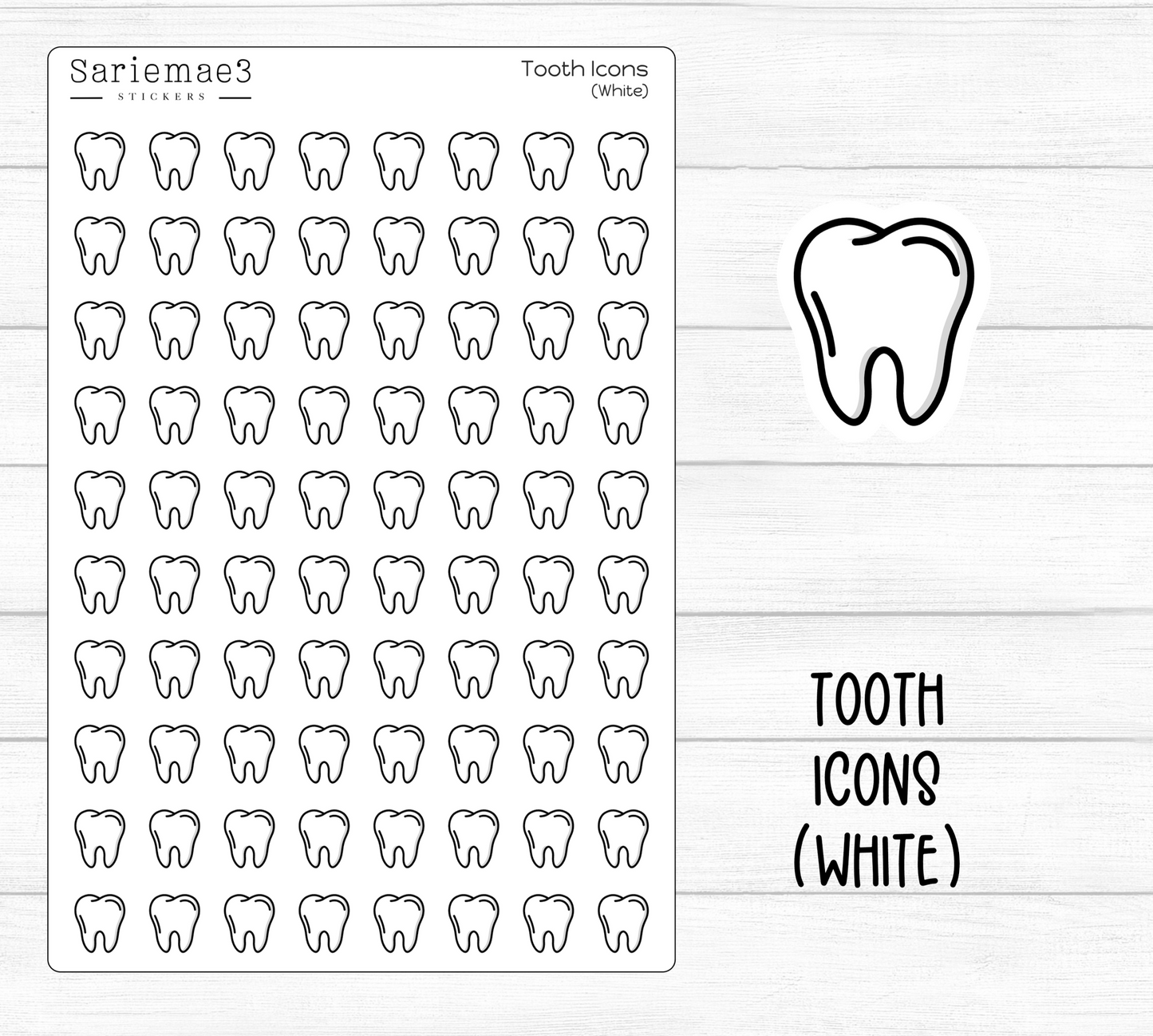 Tooth (White) Icons
