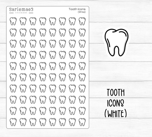 Tooth (White) Icons